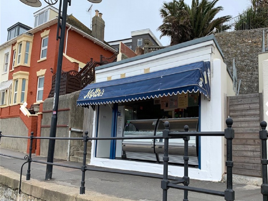 Seafront Kiosk in Lyme Regis - For Sale with Symonds & Sampson Auctions with a Guide Price of £175,000 (April 2023)