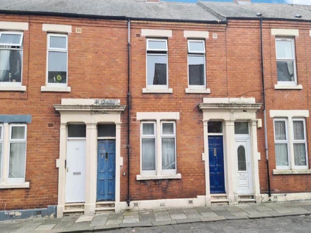 Terraced Property Arranged as 2 Flats in Blyth - For Sale with BP Auctions with a current bid of £11,500 (March 2023)