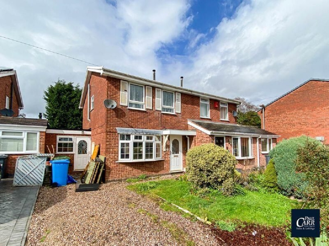 3 Bed Semi-Detached House in Walsall - For Sale with Paul Carr Estate Agents with a Guide Price of £190,000 (April 2023)