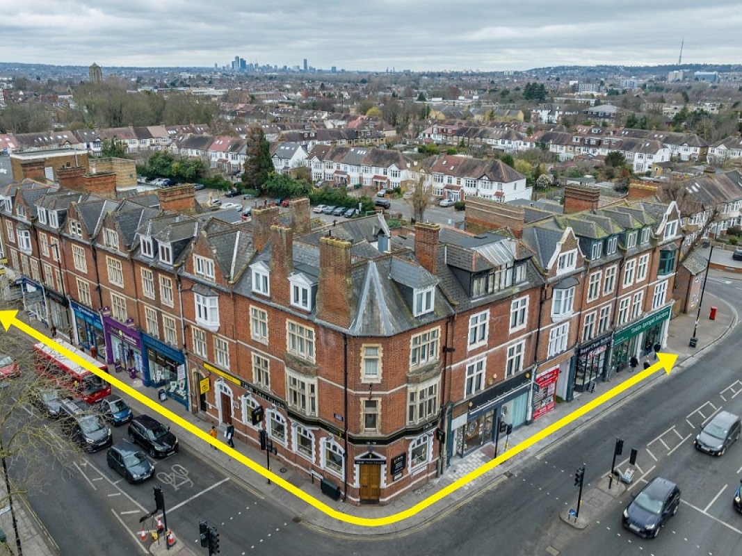 Mixed-Use Parade in Beckenham - For Sale with Savills Auctions with a Guide Price of £4,500,000 (April 2023)