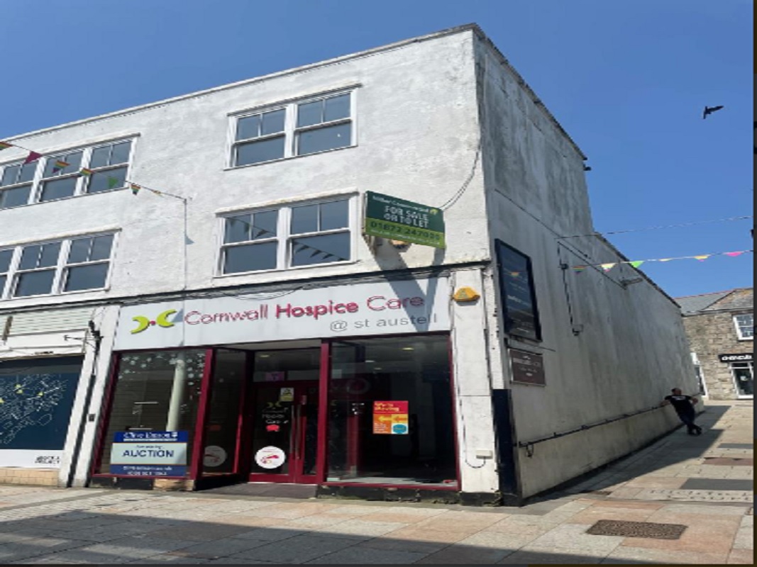 Commercial Property in St Austell - For Sale with Clive Emson Property Auctioneers with a Guide Price of £80-100,000 (June 2023)