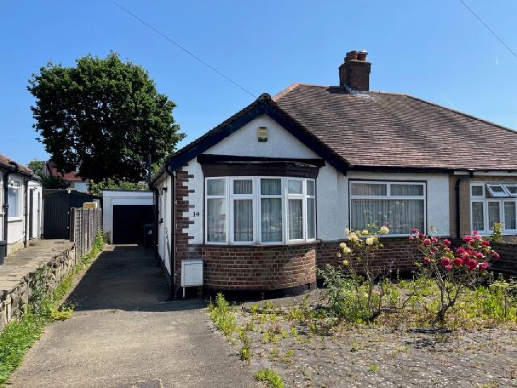 2 Bed Semi-Detached Bungalow in Northolt - For Sale with Phillip Arnold Property Auctions with a Guide Price of £295,000 (July 2023)