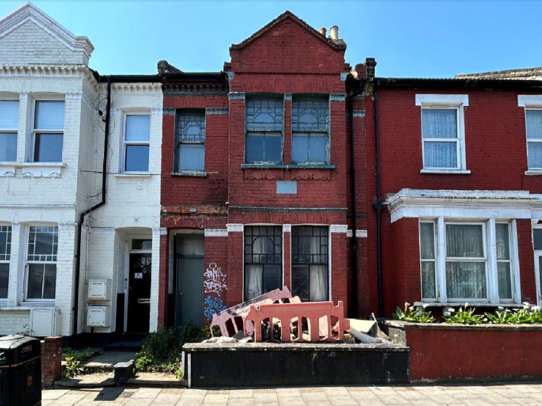 3 Bed Mid-Terraced House with Planning Permission for Redevelopment in Tooting - For Sale with Auction House London with a Guide Price of £600,000 (June 2023)