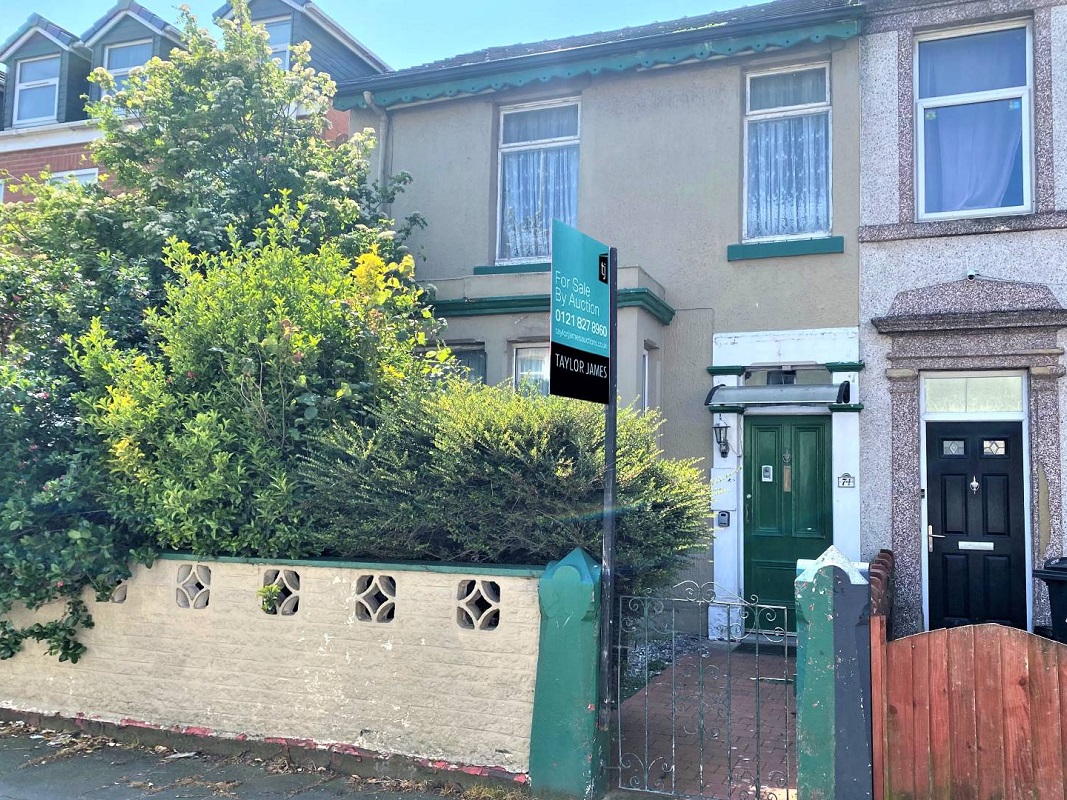 End-Terrace House with 9 Bedrooms in Blackpool - For Sale with Taylor James Auctions with a Guide Price of £20,000 (June 2023)