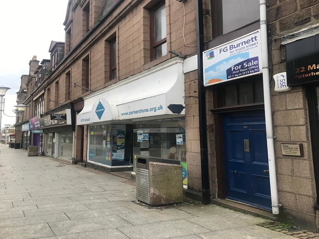 First Floor Office Unit in Peterhead - For Sale with Online Property Auctions Scotland with a Guide Price of £33,000 (June 2023)