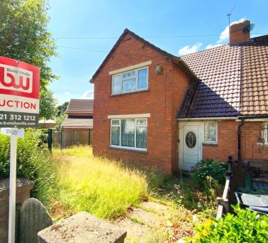 3 Bed Semi-Detached House in Walsall - For Sale with Bond Wolfe Property Auctions with a Guide Price of £29,000-£34,000 (July 2023)