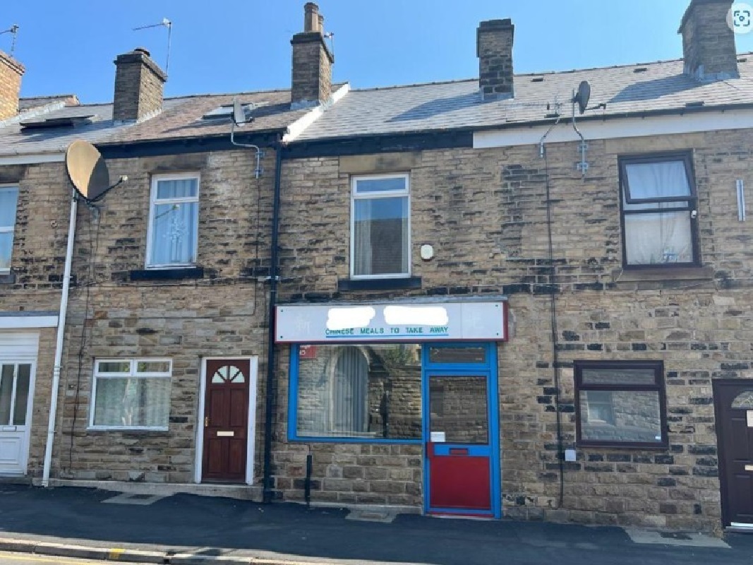 4 Storey Property with Ground Floor Takeaway and Accommodation Above in Sheffield - For Sale with Pugh Property Auctions with a Guide Price of £78,000 (July 2023)