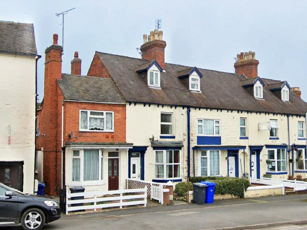 Terraced House Divided into Two Flats in Uttoxeter - For Sale with ConnectUK Property Auctions with a Guide Price of £80,000 (July 2023)