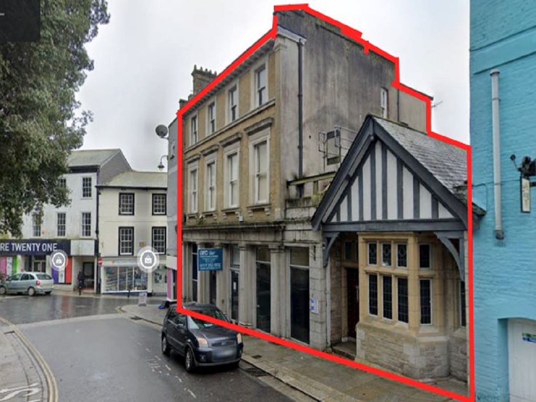 Former Bank in St.Austell - For Sale with Town and Country Property Auctions with a Guide Price of £250,000 (September 2023)