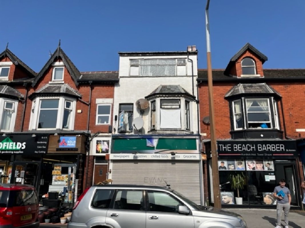 3 Storey Mixed-Use Property in Lytham St. Annes - For Sale with Auction House North West with a Guide Price of £95,000 (October 2023)