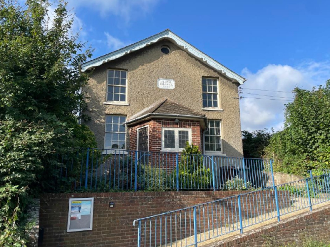 Former Baptist Chapel in Ryarsh - For Sale with Clive Emson Property Auctions with a Guide Price of £100-110,000 (October 2023)