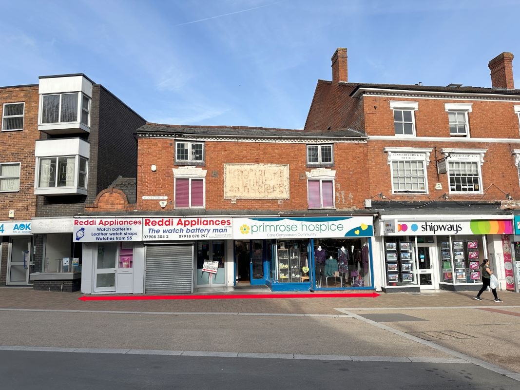 Three Storey Retail Premises in Redditch - For Sale with Bond Wolfe Auctions with a Guide Price of £195,000 (October 2023)