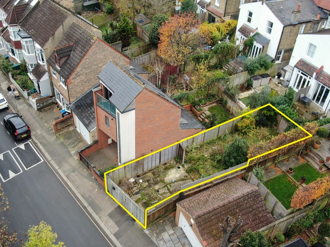 Planning Permission for 3 Bed Detached House in Wimbledon - For Sale with Savills Property Auctions with a Guide Price of £295,000 (December 2023)