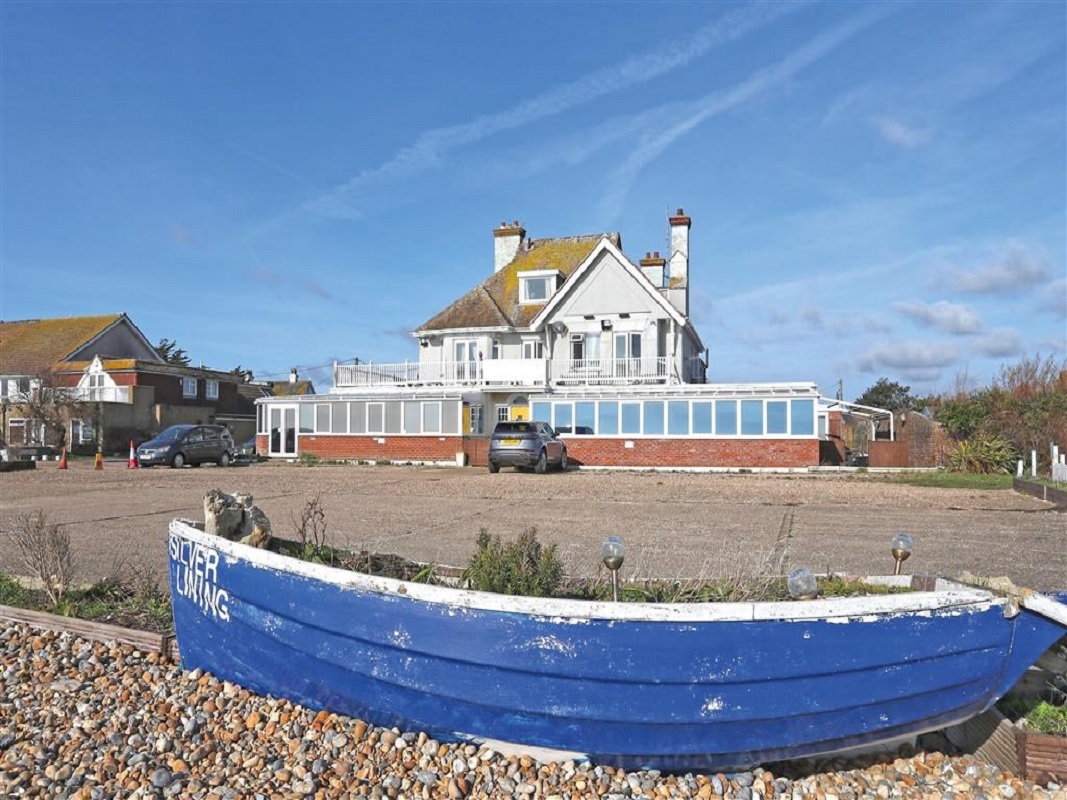 Two Floor Linked Detached Beach Fronted Building in Pevensey - For Sale with Barnard Marcus Auctions with a Guide Price of £975,000 (December 2023)