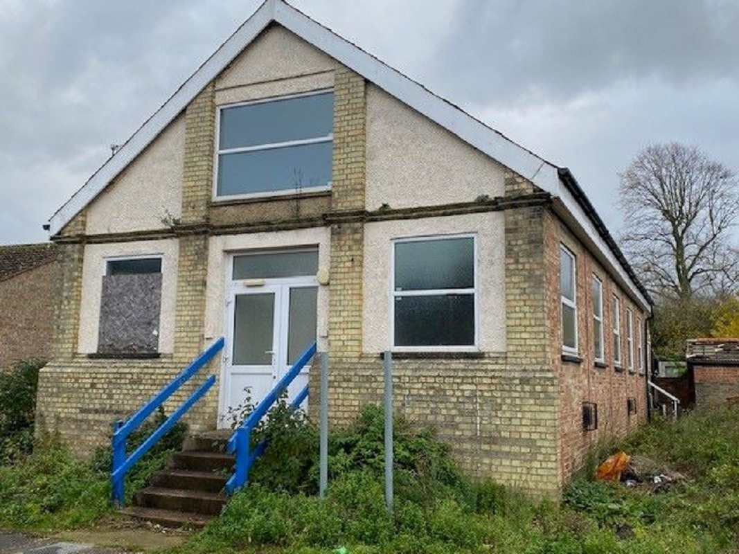 Former Salvation Army Hall in Soham - For Sale with Auction House East Anglia with a Guide Price of £60,000 (January 2024)