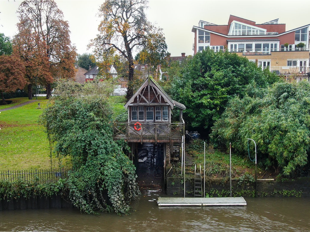 Unique Boathouse in Teddington - For Sale with Savills Property Auctions with a Guide Price of £450,000 (January 2024)