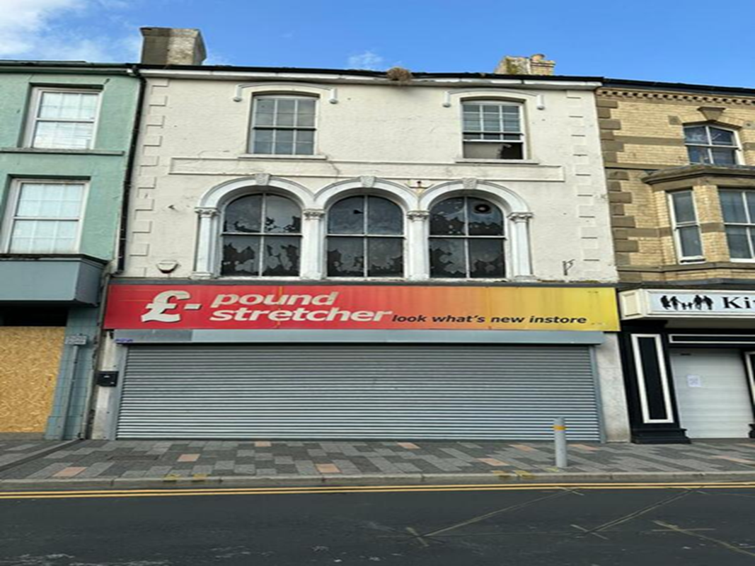 3 Storey Freehold Shop with Planning Permission in Rhyle - For Sale with SDL Property Auctions with a Guide Price £99,000 (September 2025)