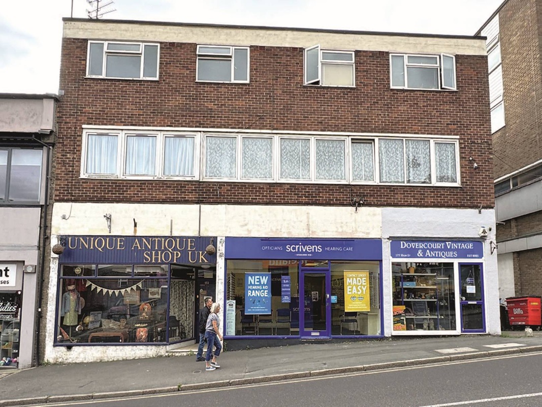 3 Storey Mixed-Used Building in Harwich - For Sale with Barnett Ross Auctioneers with a Guide Price of £185,000 (September 2025)