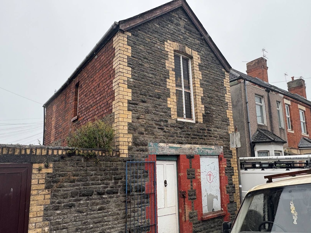 Detached Coach House with Planning Consent in Cardiff - For Sale with Auction House Wales with a Guide Price of £69,000 (October 2025)